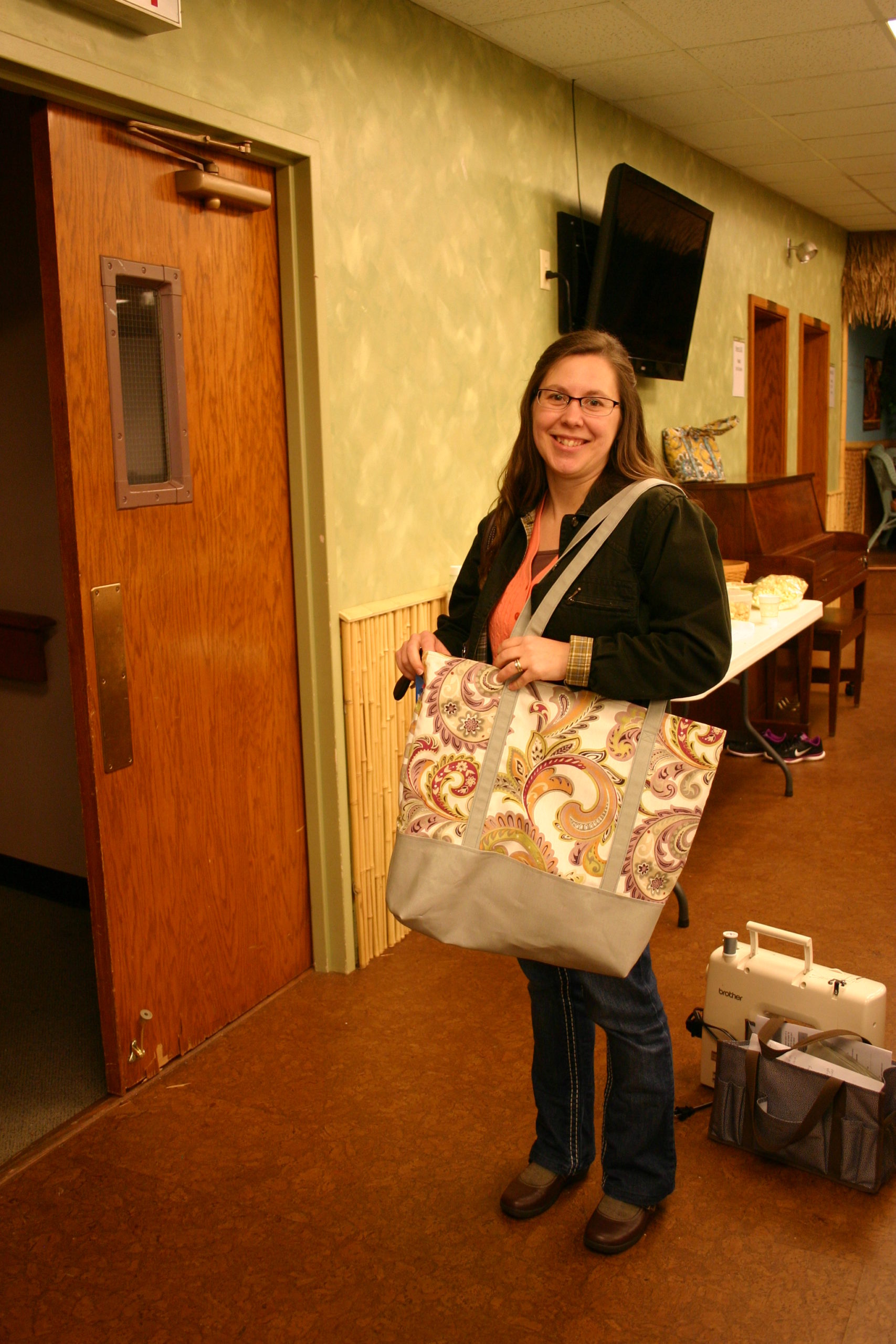 2016-04-15 Inspired Sisters Women's Ministry of Zions Church - Be Social Let's Make Another Canvas Bag