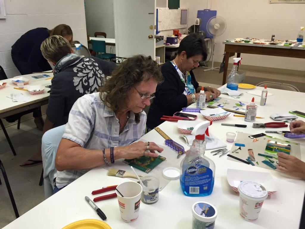 2015-09-21 Inspired Sisters Women's Ministry of Zions Church - Be Social Glass Fusing Class