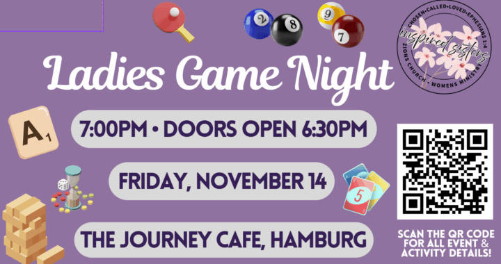Ladies Game Night, Friday, November 14, 2025